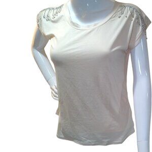 Summer top with rhinestone tassel